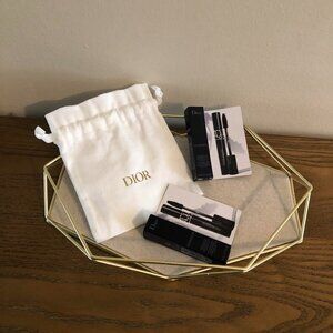 Dior Travel Size Mascara Duo/Drawstring Bag NEW